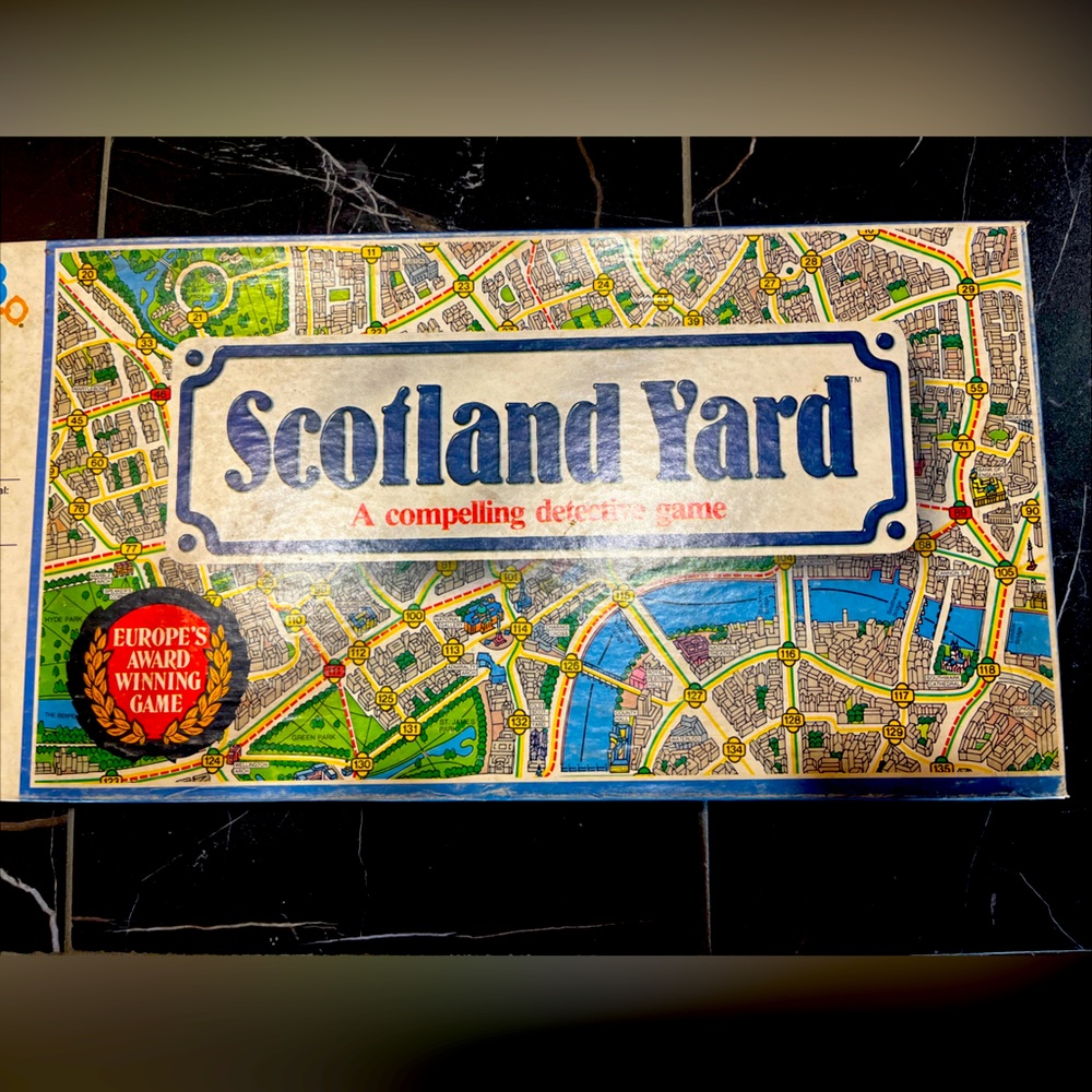 Vintage Scotland Yard Board Game Milton Bradley 1985 Detective Game COMPLETE